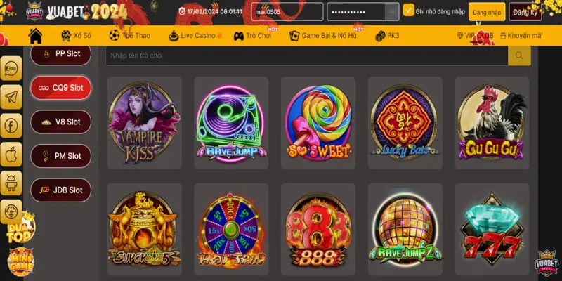 Hệ thống game tại vuabet88 cực kỳ chất lượng